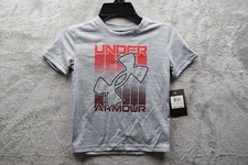 Under Armour Toddler Boys' UA Fade in Big Logo SS, Size 4, New
