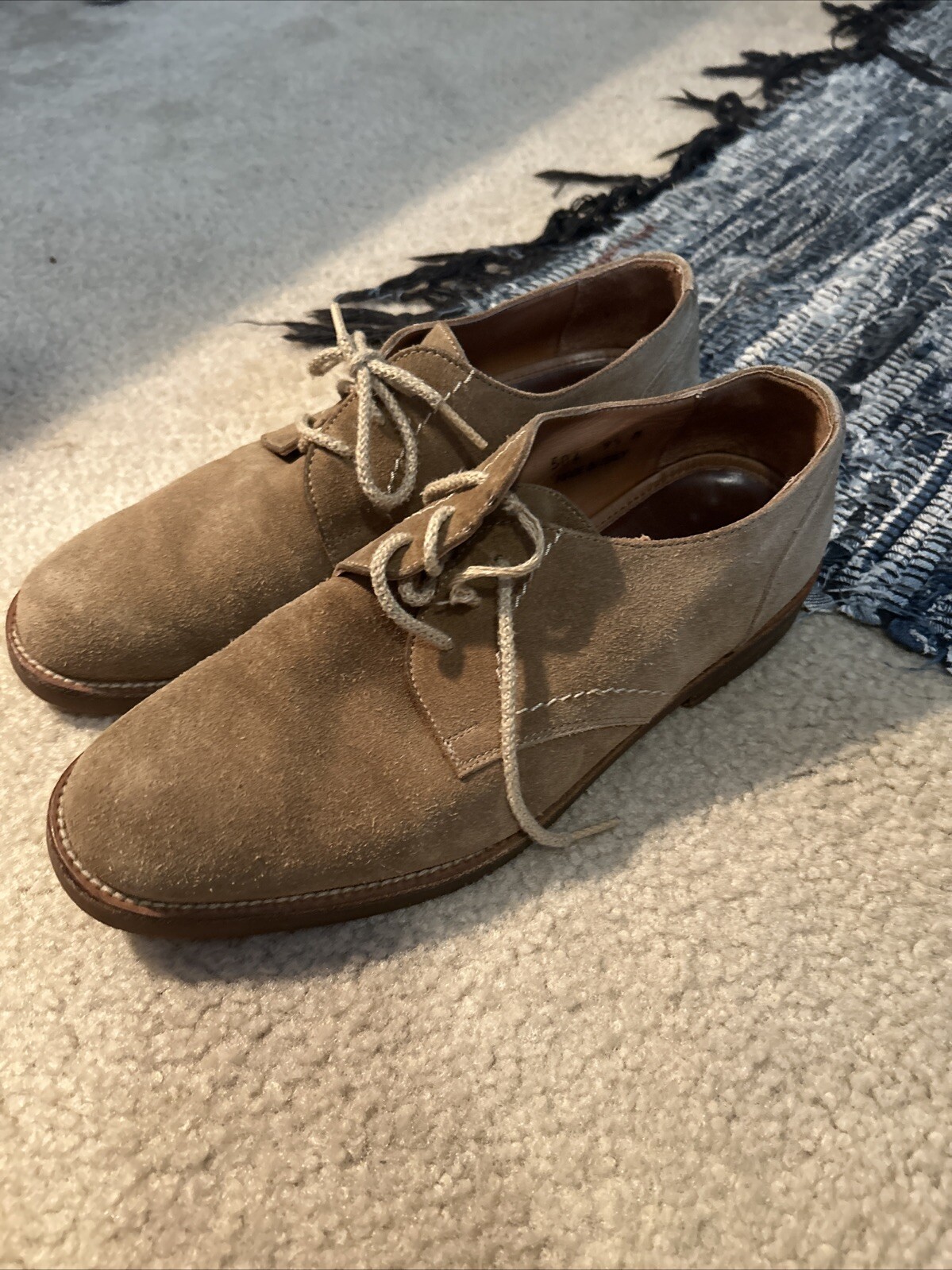 SAOLA Scarpe Coach Oxford Derby scamosciate taglia 9 5 pelle marrone chiaro