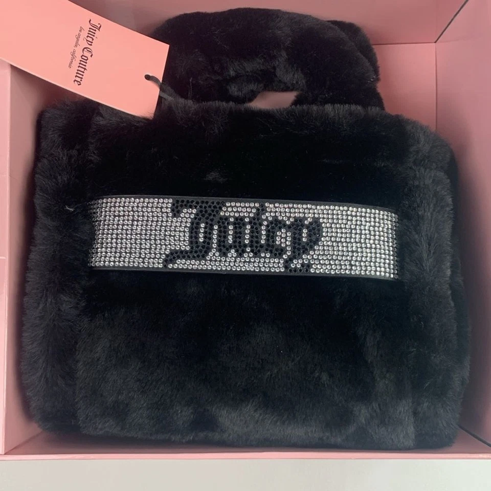 Mini bolso de mano Juicy Couture de regaliz y monedero de barril de plata conjunto de regalo nuevo con etiquetas Foto 2 de 4