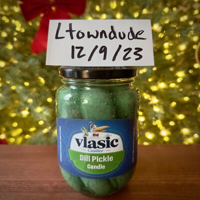 Vlasic Pickle Candle Ryan Porter Limited Edition IN HAND Ships Now