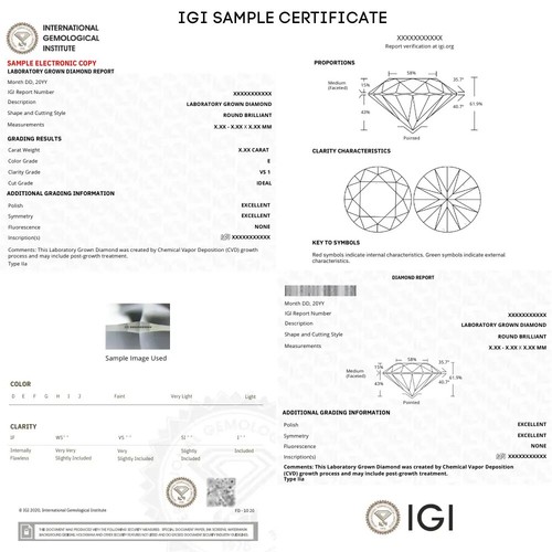 EMORI 1.38 Ct E-F VS Yellow Gold 14K GIA Certified Lab Grown Diamond Women Ring - Picture 6 of 7