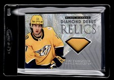 2023-24 Upper Deck Black Diamond #DD-LE Luke Evangelista Diamond Debut Relics