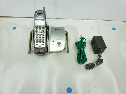 Teléfono inalámbrico Panasonic, KX-TG5621 2005 base plateada, batería, cable alimentación como nuevo | eBay