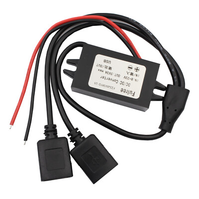 Dual Doppel 2 USB DC-DC Auto Konverter Modul 12v zu 5v 3a 15w Netzteil