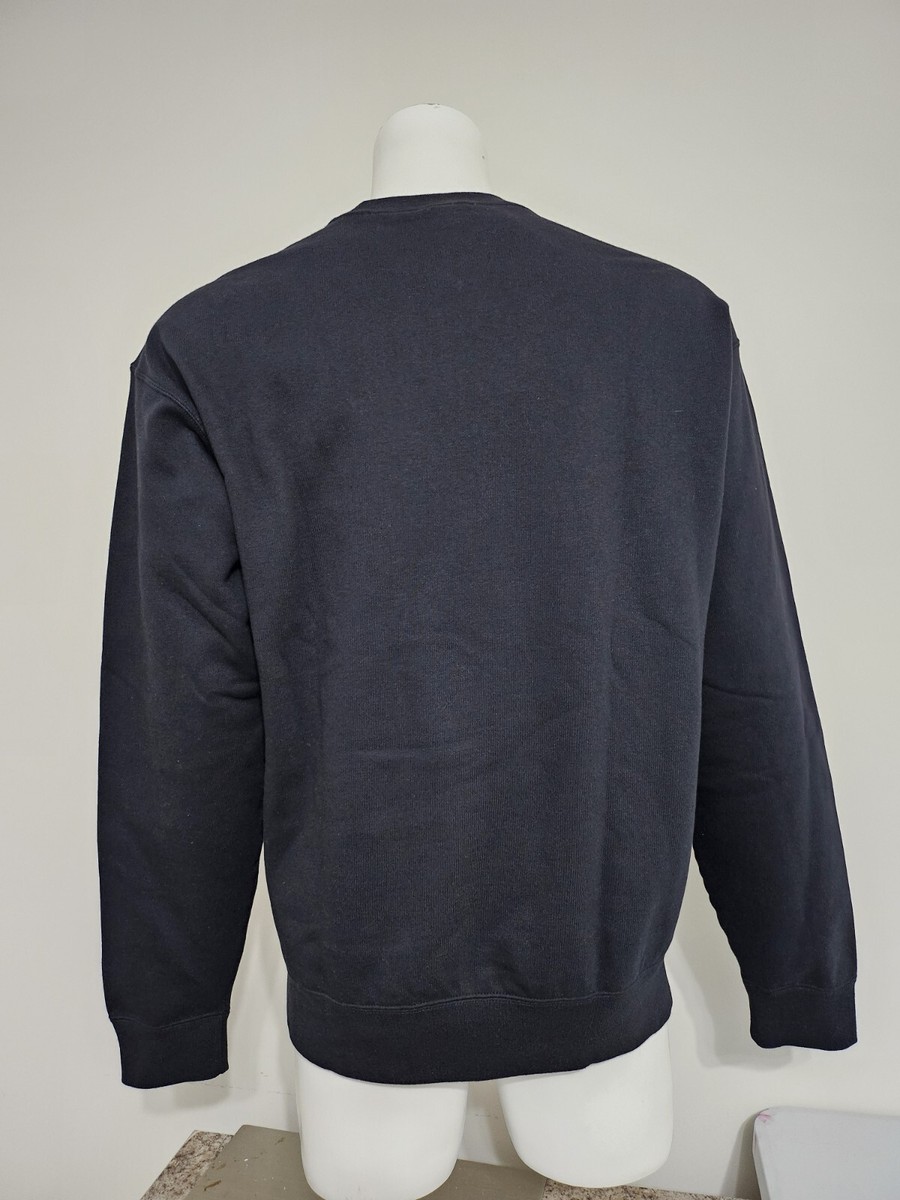 Nike Solo Swoosh Men's Fleece Crew DX1361-010 Black Size M