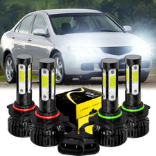 For Honda Accord Sedan 4-door 2008-2012 Led Headlight 4 Bulbs High Low Beam Kit