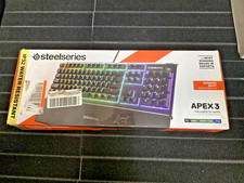 Apex 3 RGB Gaming Keyboard   10-Zone RGB Illumination   IP32 Water Resistant
