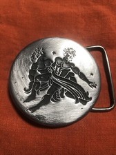 VINTAGE 1970s  GEMINI  ASTROLOGY  ZODIAC BELT BUCKLE May/June birthday