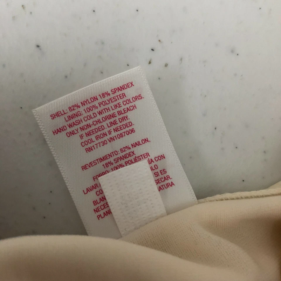 Parte inferior de bikini Xhilaration para mujer descarada floral lazo laterales marfil talla L Foto 4 de 4