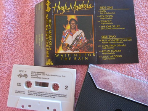 Hugh Masekela – Waiting For The Rain. Jive Afrika HIPC 25 Tape Cassette Album - Picture 3 of 5