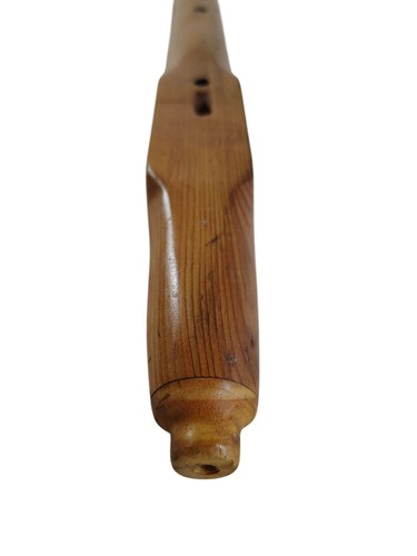 Vintage 24" x 1 5/8"Hand Carved Wood Flute Native American Signed Numbered MH - Picture 11 of 11