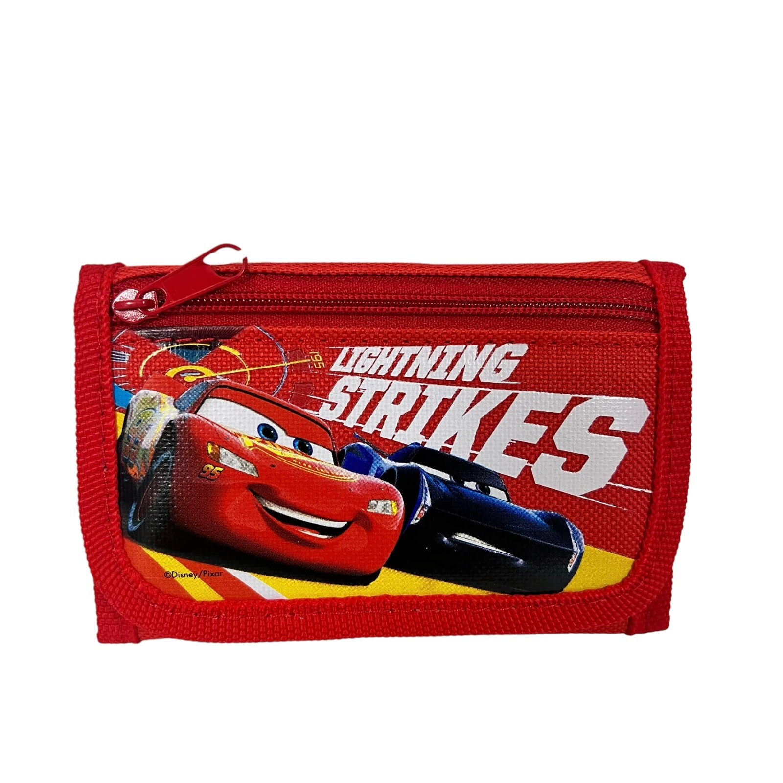 Disney Car Lightning Strikes Authentic Licensed Children Trifold Wallet (Red) eBay