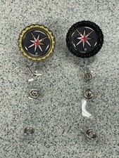 Knights Sword Logo Retractable Badge Reel Alligator Clip/Pant Clip Qty:1