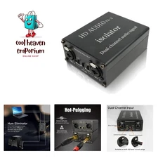 Professional Hum Eliminator XLR 1/4 inch, Dual Channel Ground Loop Isolator f...