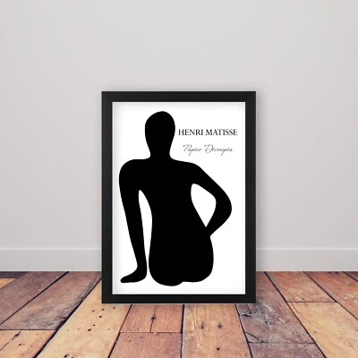 Framed Henri Matisse Black and White Wall Art Poster Print Modern Home Decor - Image 1 of 4