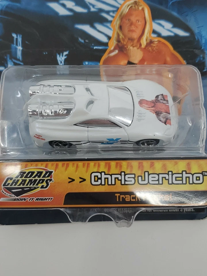 Road Champs WWF Attitude Racers Chris Jericho Track Rocket 全新带盒 Jakks Pacific  — 第 2/4 张图片