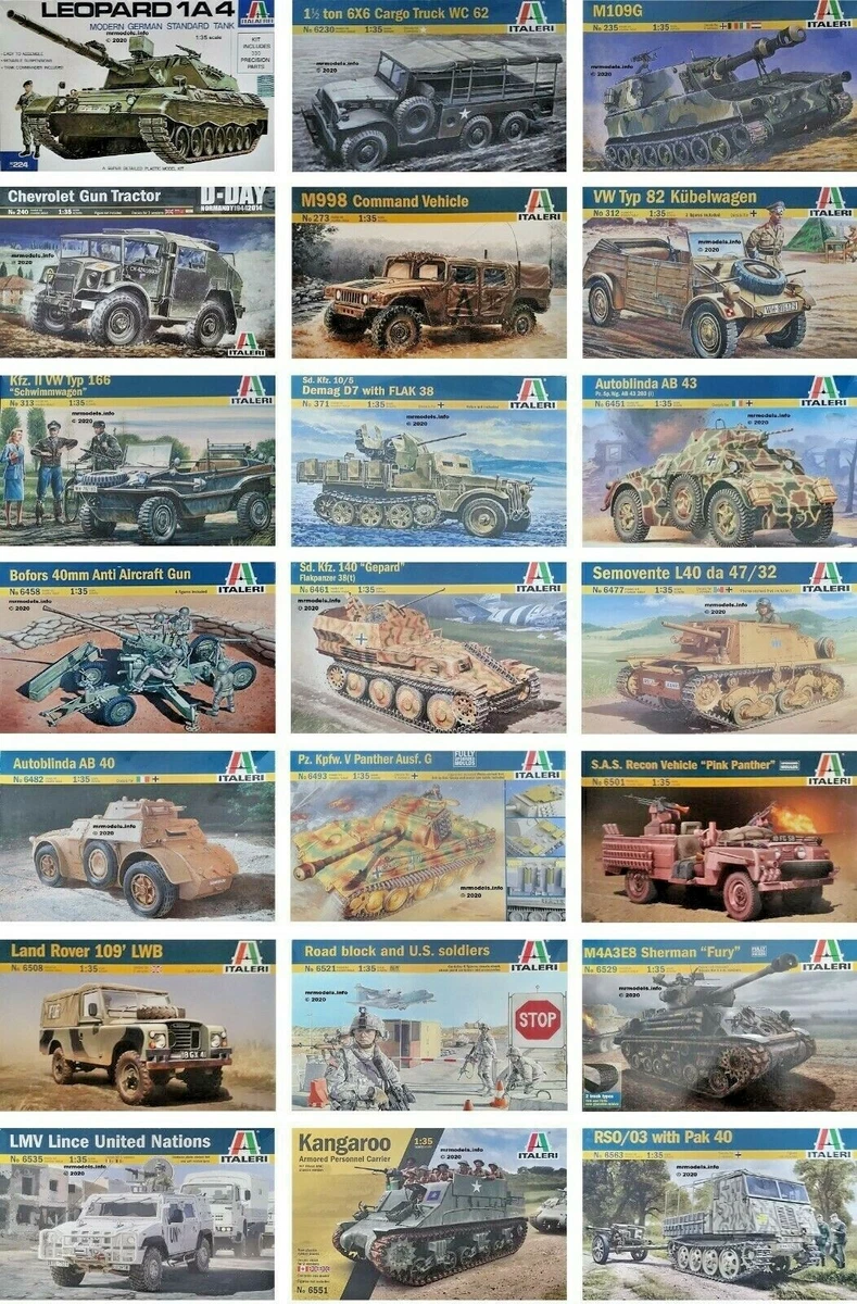 Italeri 1/35 Military Vehicle Tank New Plastic Model Kit 1 35 Mr Models