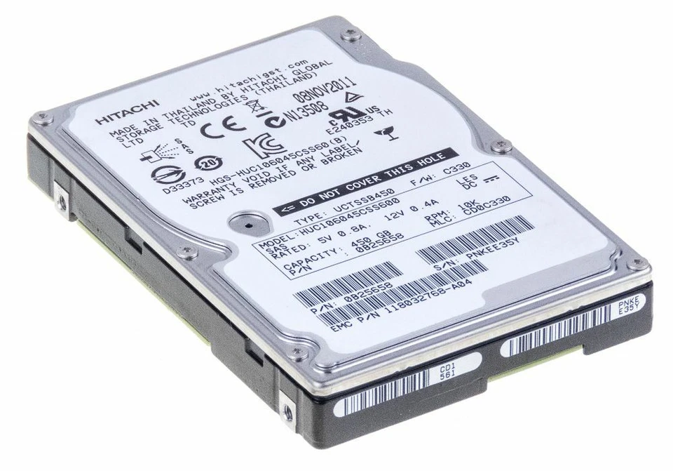 Hard Drive Hitachi Ultrastar C10K600 450GB 10K 64MB SAS-2 HUC106045CSS600 2.5'' - Image 3 of 3