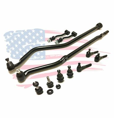 11 New Pc Suspension Kit for Jeep Cherokee Comanche Tie Rod Ball Joints Sway Bar