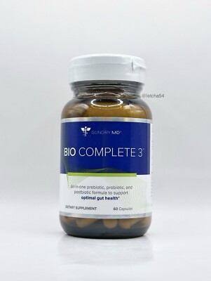 Gundry MD Bio Complete 3 Optimal Gut Health Capsules (60 Capsules) New