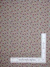 Floral Daisy Flower Daisies Gray-Blue Fabric By the Yard Cotton Traditions