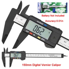 6" 150mm Digital Caliper Micrometer LCD Gauge Vernier Electronic Measuring Ruler