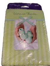  NEW/SEALED TENDER THOUGHTS 8 Thank You BABY GIFT Cards w/ Env