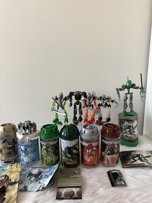 2002 Lego Bionicle Pohatu Leva Tahu NUVA Toa Rahkshi  (8567,8568, 8589 8577 8575