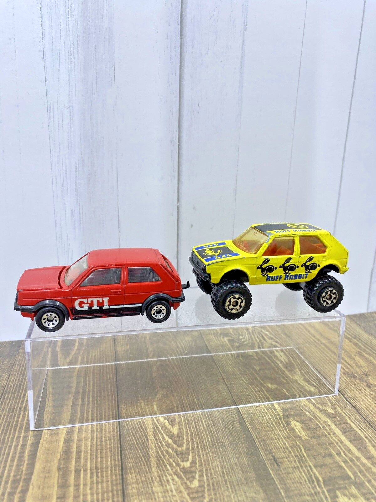 3 CAR LOT MATCHBOX 1981 VW Romping Rabbit, 1985 VW Golf GTI & 2023 VW ...
