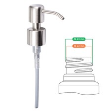Pompa Di Ricambio Per Dispenser Di Sapone Liquido 22 mm Acciaio Inossidabile