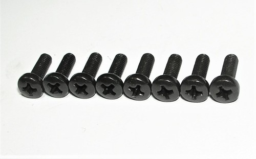 Screws For Vizio E552VL TV Stand / Legs - Set Of 8 Black Replacement Screws
