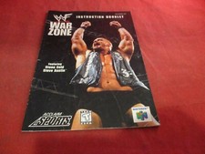 WWF War Zone Nintendo 64 N64 Instruction Manual Booklet ONLY
