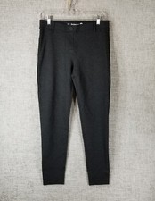 Betabrand Skinny Leg Classic Pull On Knit Ponte Pants Womens Medium Charcoal EUC