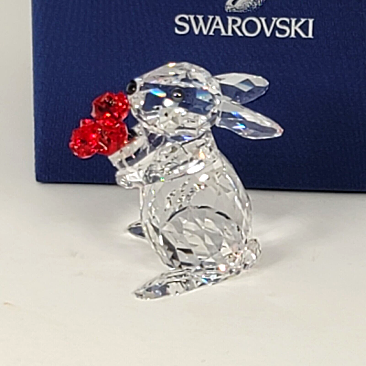 Swarovski Rabbit with Roses (5063338) In Original Fitted Box Swarovski Rabbit with Roses (5063338) In Original Fitted Box