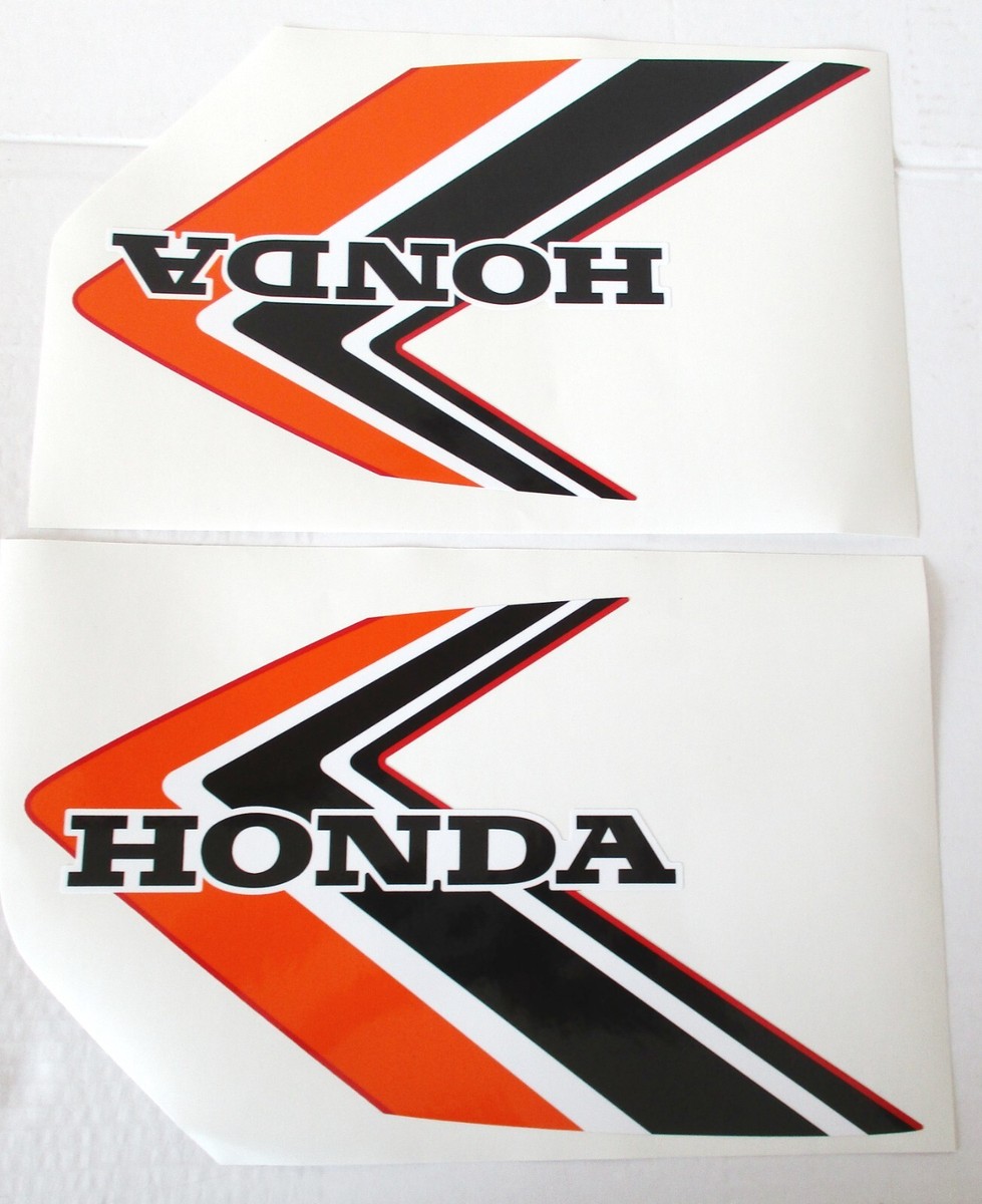 Aufkleber Set Tank Emblem - Set Tank Sticker Honda CY 50 Dekor Rot