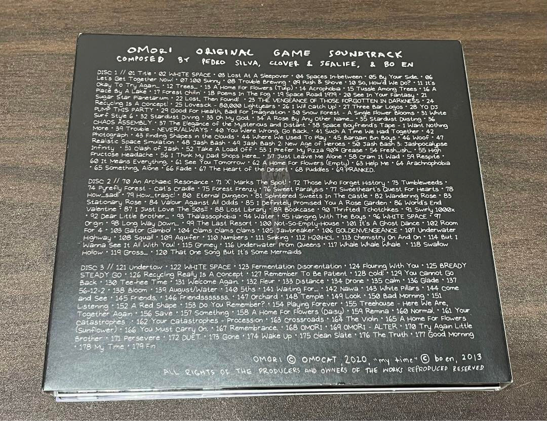 Omori CD Original Soundtrack 3 CD Limited Rare OMORI OMOCAT