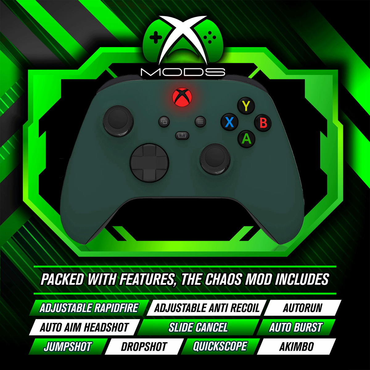 XBOX ONE SERIES RAPID FIRE CONTROLLER CHAOS ANTI RECOIL MOD