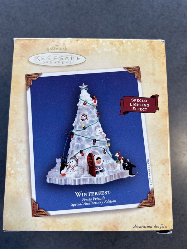 2004 Hallmark Keepsake Frosty Friends Winterfest 25th Anniversary Ed Ornament