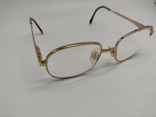 Vintage Luxottica Eyeglass Gold KLIXX 52-17-135 Gold plated. B1