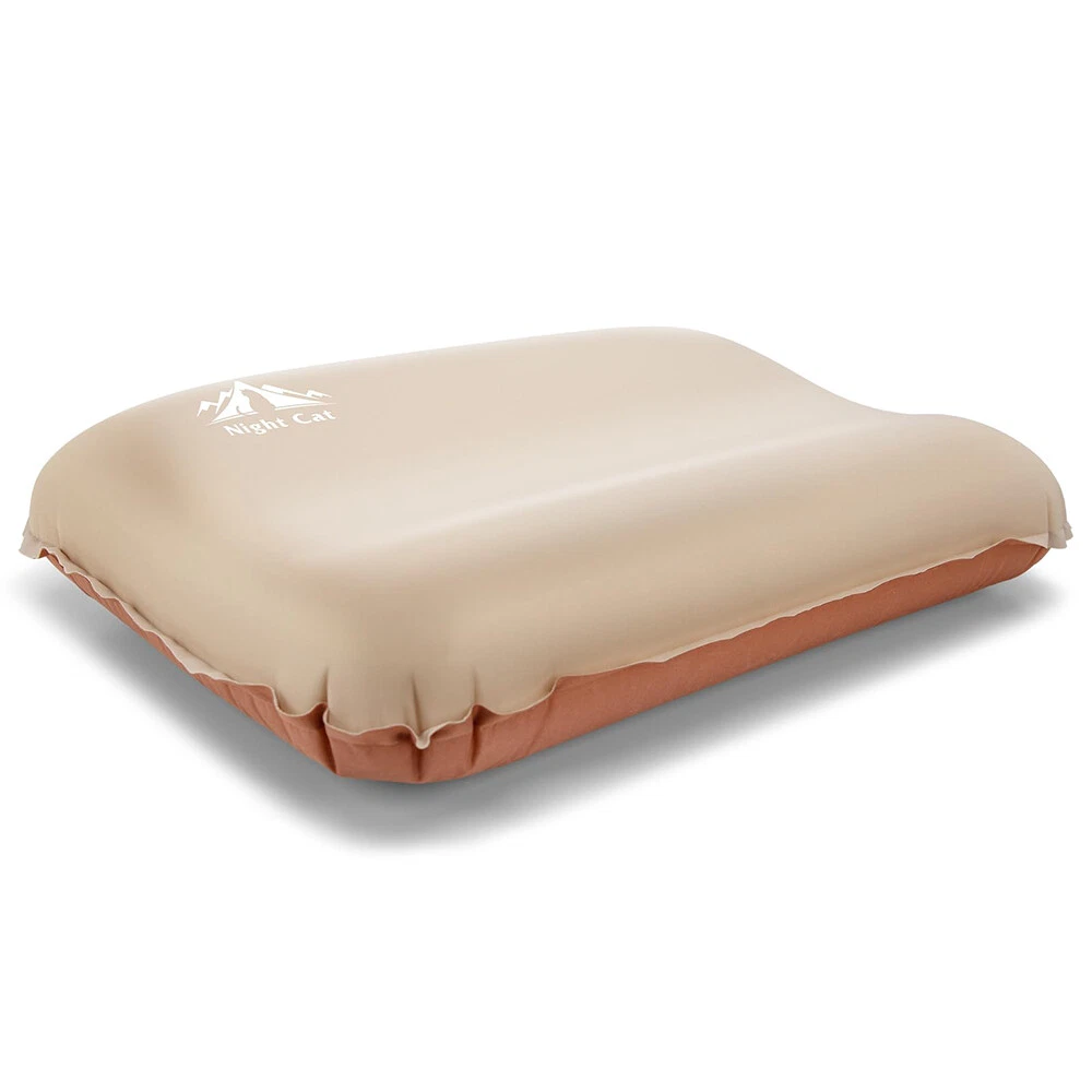 Self-Inflating Travel Pillow with Memory Foam for Camping Comfort