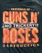 GUNS N ROSES LRG 2014 CONCERT TOUR T-SHIRT~THE JOINT @ HARD ROCK HOTEL LAS VEGAS