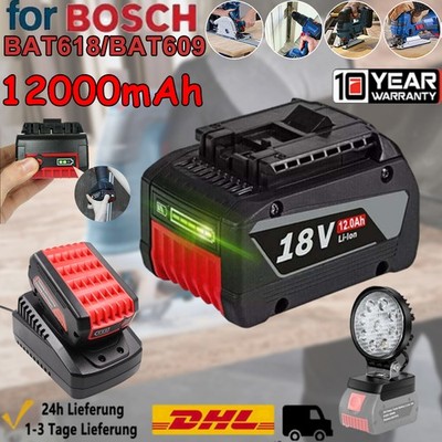 Original 12Ah Akku für Bosch 18V Professional GBA GSR GSB BAT618 BAT609 ProCore