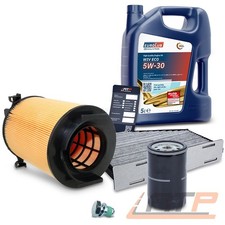 INSPEKTIONSPAKET FILTERSATZ SET A+5L EUROLUB 5W-30 FÜR VW TOURAN 1.6 2.0 03-10