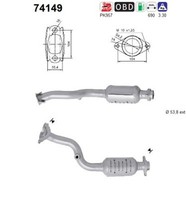 As Katalysator 74149 FüR Nissan Qashqai 1 J10 NJ10 Allrad