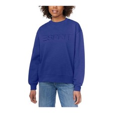 NEW - ESPRIT Blue Retro Logo Size L Large Women s Sweatshirt 80's