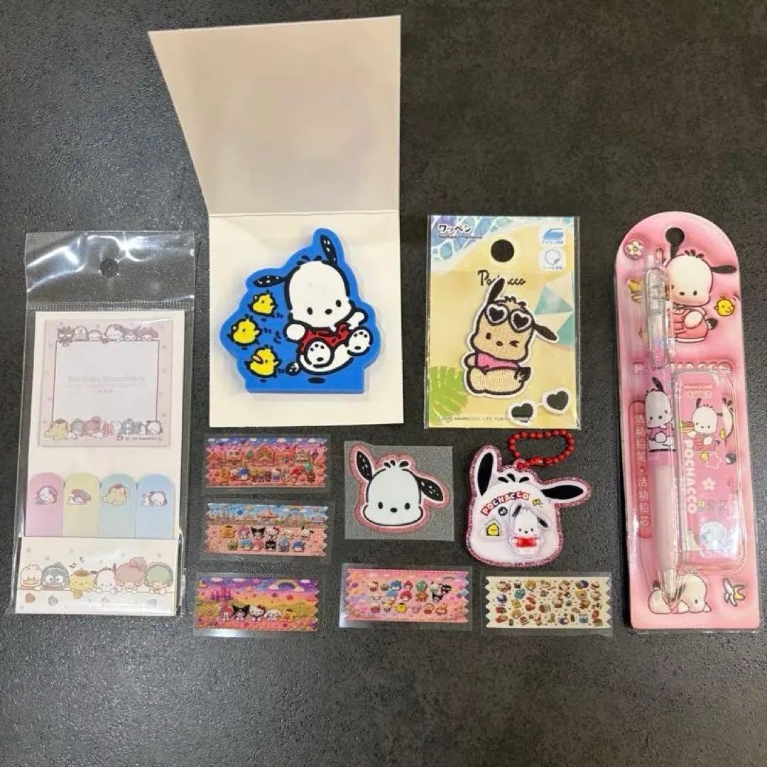 PoChocco Sanrio Plush Lot / Potchaikko Goods Bundle, Cute Café Characters,