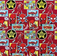 Spider Man Marvel Super Hero Fat Quarter 100% Cotton Fabric