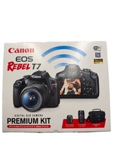 Canon EOS Rebel T7 24.1MP Digital Camera - Black Kit with 18-55mm and 75-300mm