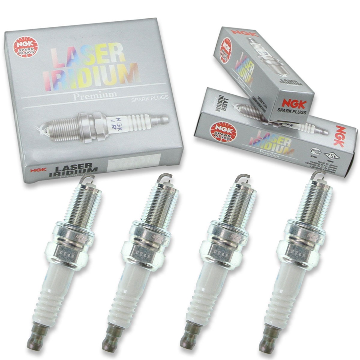 4 pc NGK Laser Iridium Spark Plugs for 2017-2020 Fiat 124 Spider 1.4L L4 lr