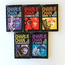 Lot 5 livres poches série suspense bibliothèque marabout Charlie Chan  N°375-378